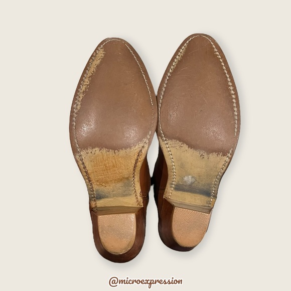 1990s Frye VINTAGE Pull On Brown Leather Low Heeled Cowboy Comfy Western Boot